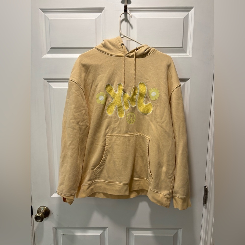 KNJ Yellow Hoodie Pullover Sweatshirt​​​​​​